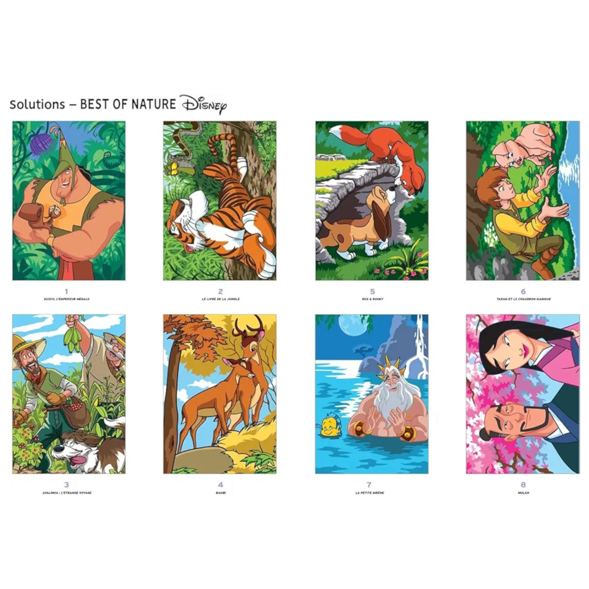 Livre de coloriages mystères Disney - Best Of Nature - Coloriages Art Thérapie - Hachette Heroes J'M T Créa