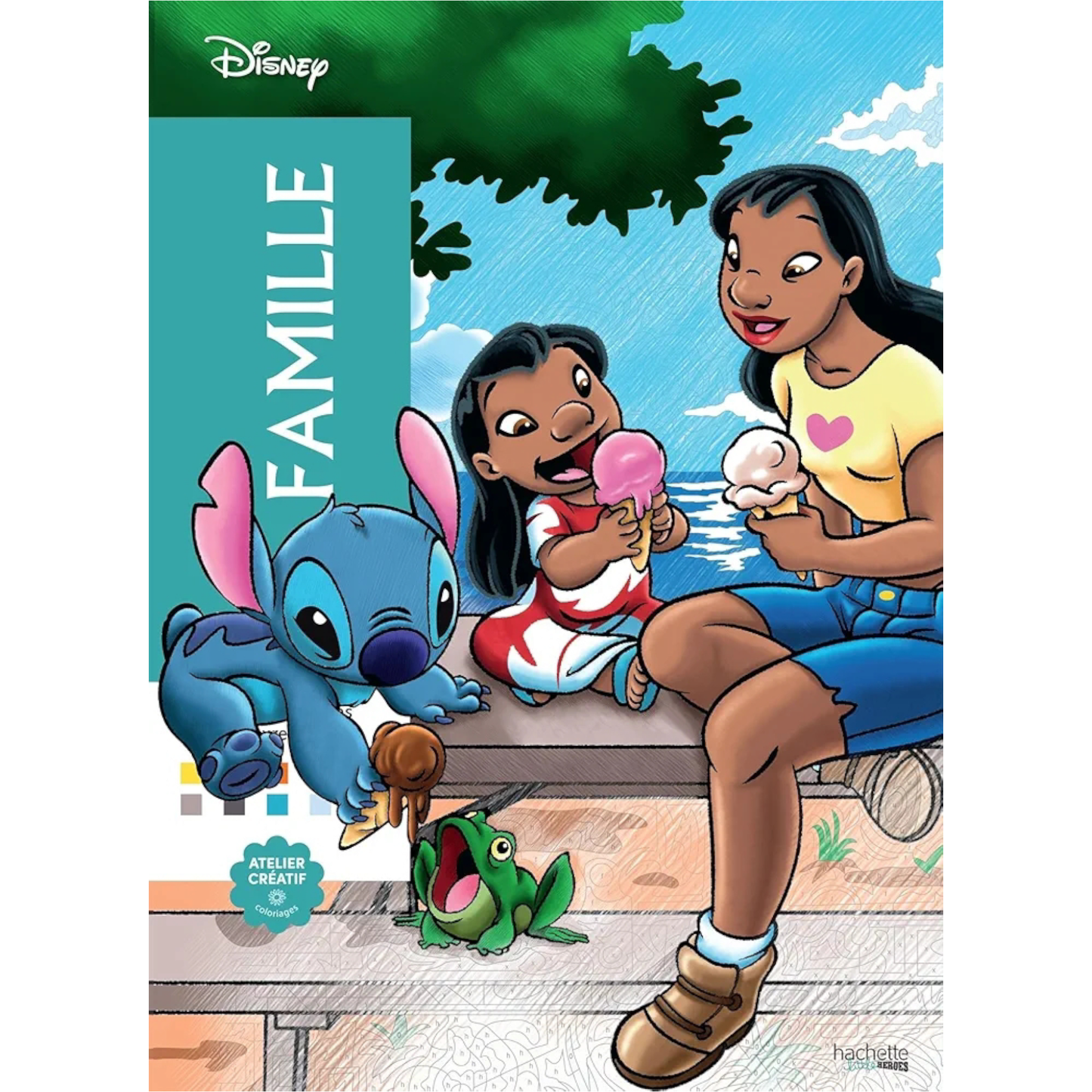 Livre de coloriages mystères Disney - Famille - Coloriages Art Thérapie - Hachette Heroes J'M T Créa