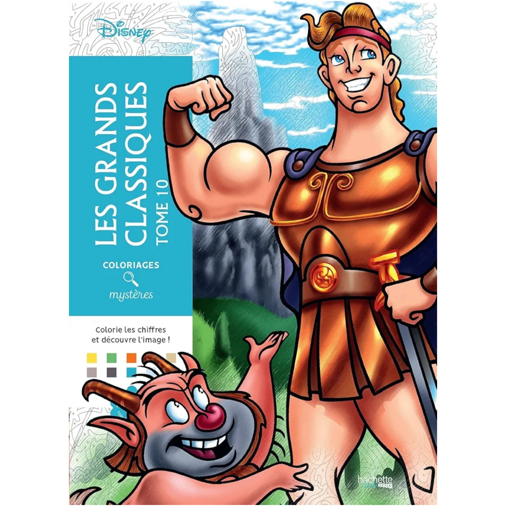 Livre de coloriages mystères Disney - Les grands classiques - Tome 10 - Coloriages Art Thérapie - Hachette Heroes J'M T Créa