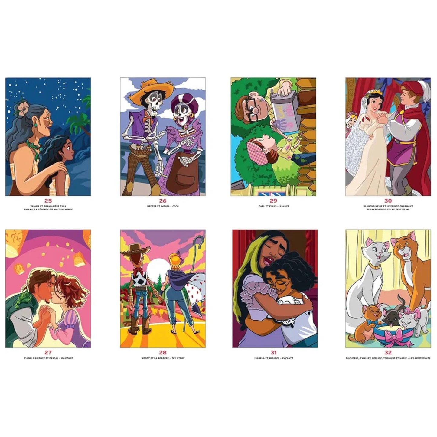 Livre de coloriages mystères Disney - Love Story - Coloriages Art Thérapie - Hachette Heroes J'M T Créa