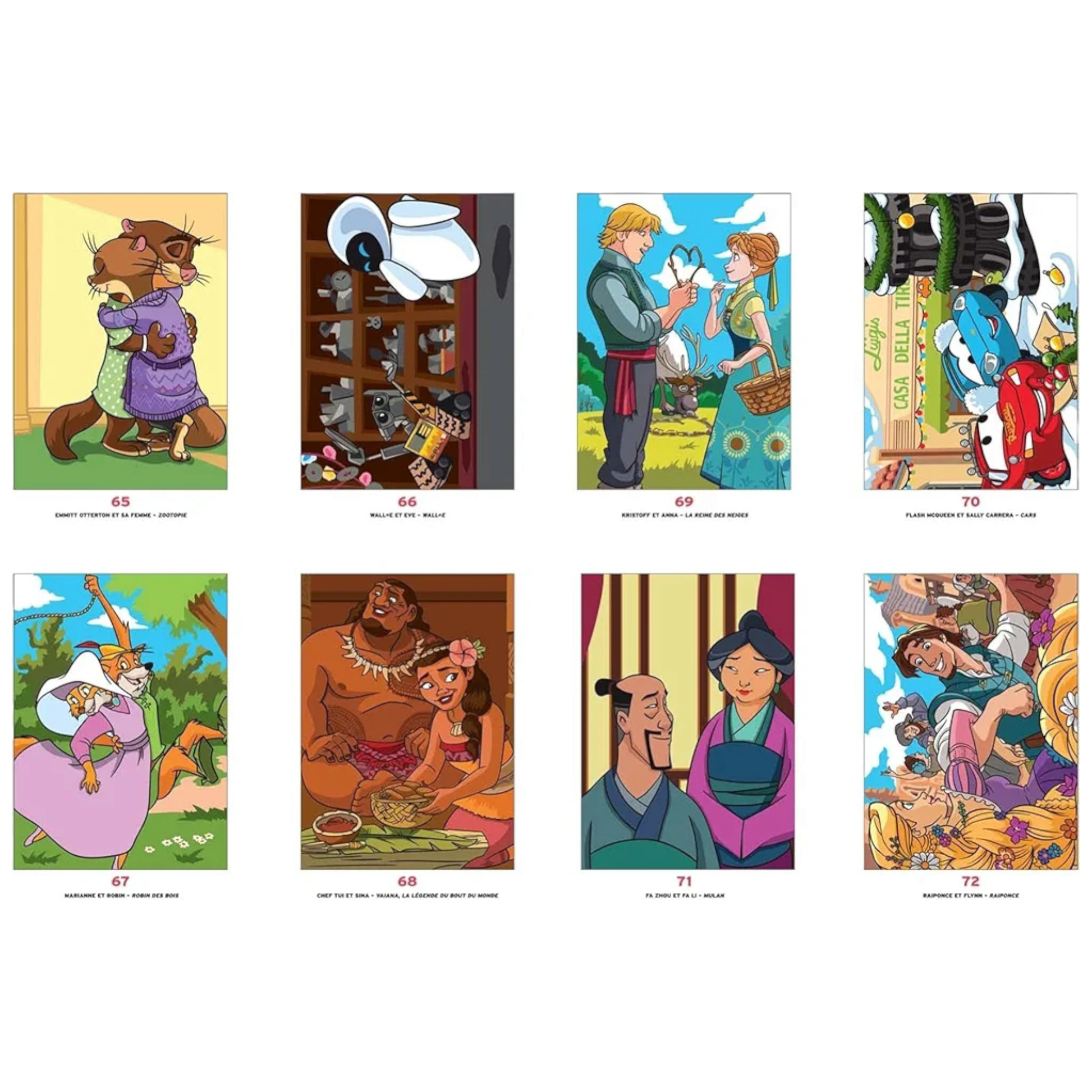 Livre de coloriages mystères Disney - Love Story - Coloriages Art Thérapie - Hachette Heroes J'M T Créa