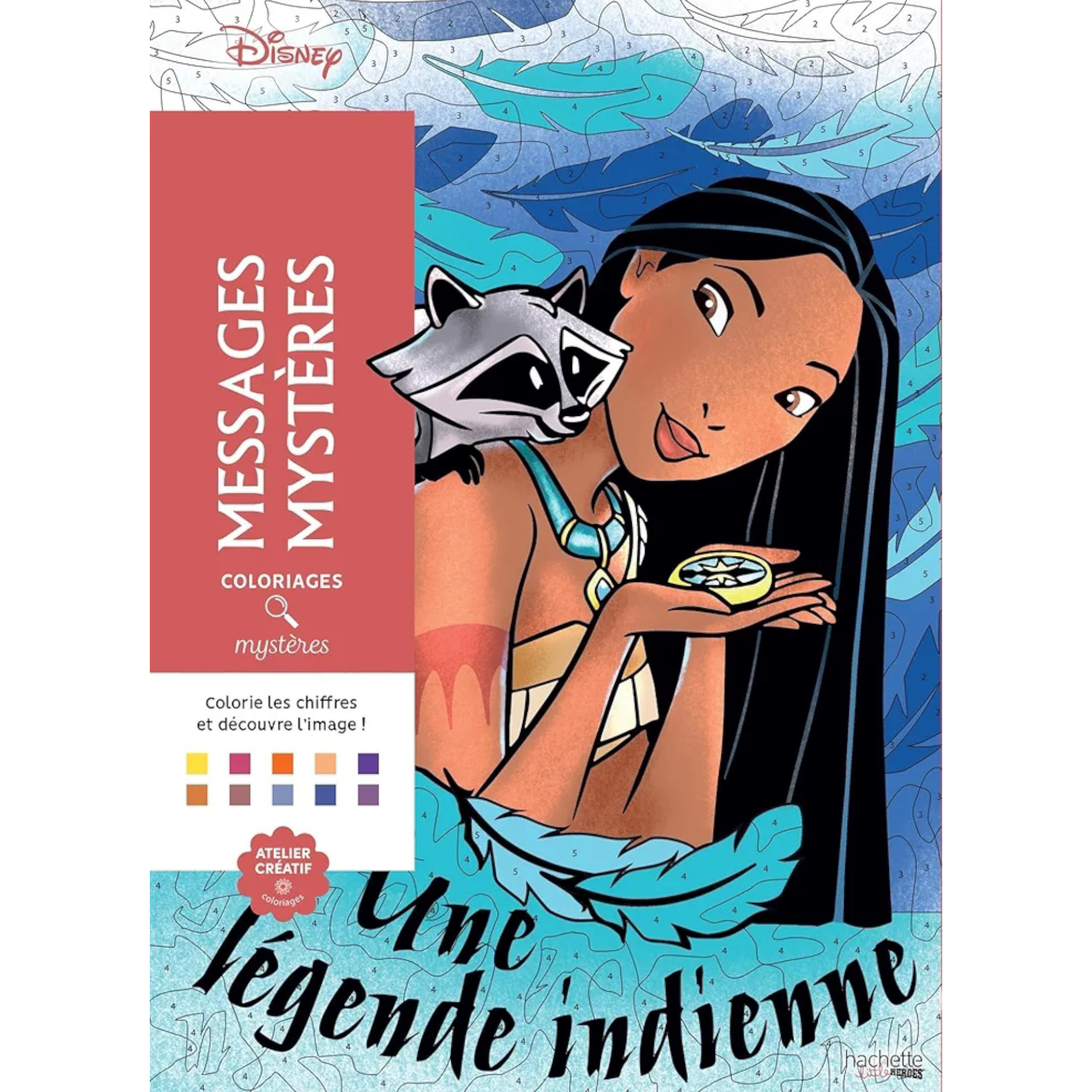 Livre de coloriages mystères Disney - Messages mystères - Coloriages Art Thérapie - Hachette Heroes J'M T Créa