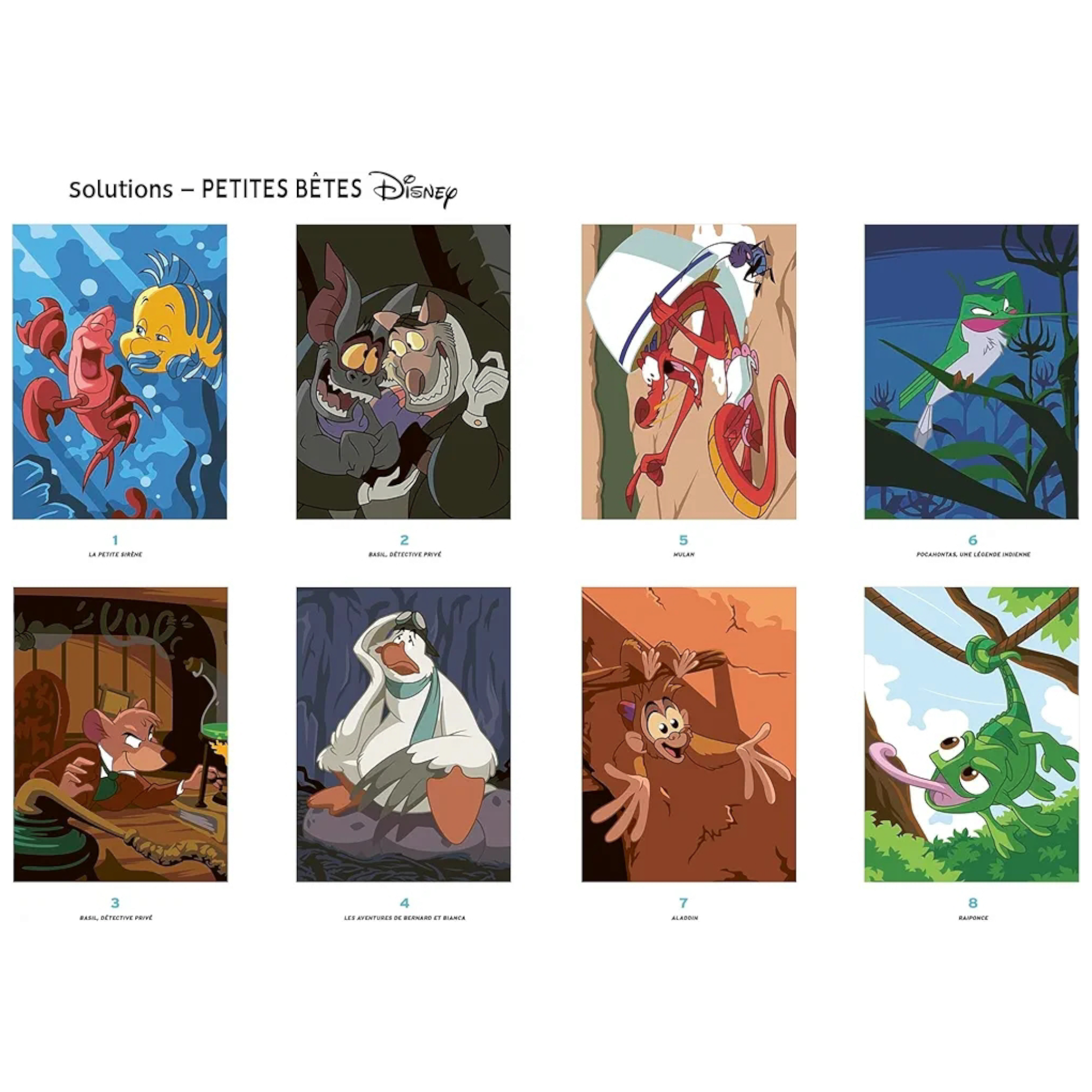 Livre de coloriages mystères Disney - Petites Bêtes - Coloriages Art Thérapie - Hachette Heroes J'M T Créa