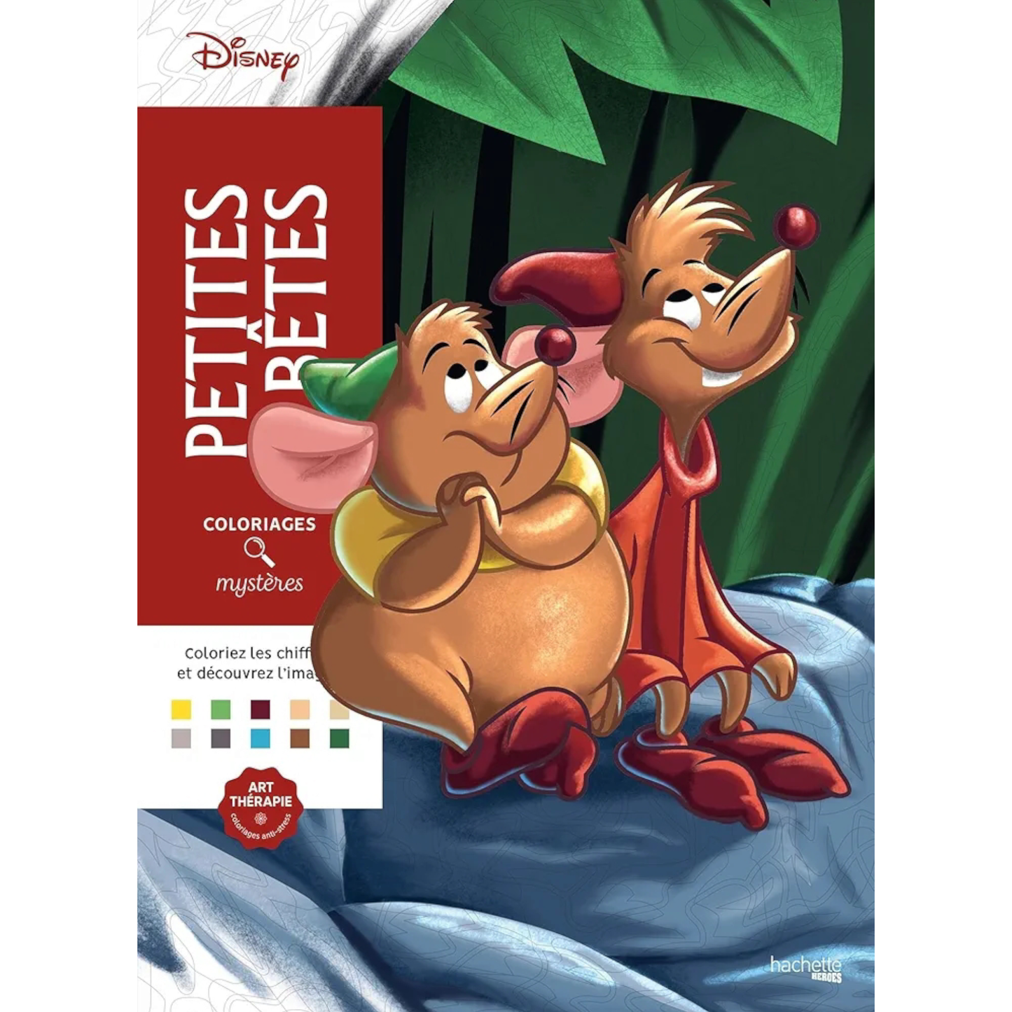 Livre de coloriages mystères Disney - Petites Bêtes - Coloriages Art Thérapie - Hachette Heroes J'M T Créa