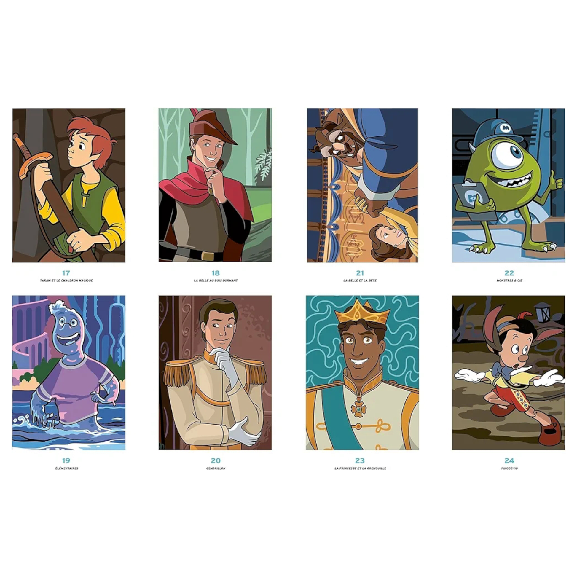 Livre de coloriages mystères Disney - Princes et Héros - Coloriages Art Thérapie - Hachette Heroes J'M T Créa