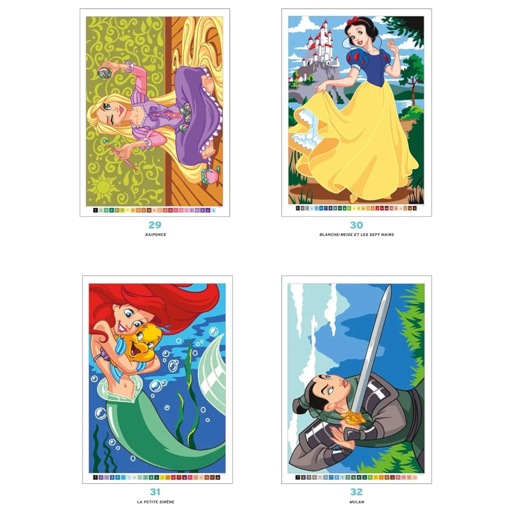 Livre de coloriages mystères Disney - Princesses - Coloriages Art Thérapie - Hachette Heroes J'M T Créa