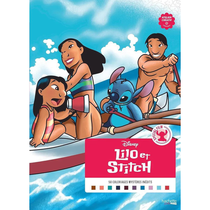 Livre de coloriages mystères Disney - Spécial Film Lilo & Stitch - Coloriages Art Thérapie - Hachette Heroes J'M T Crea