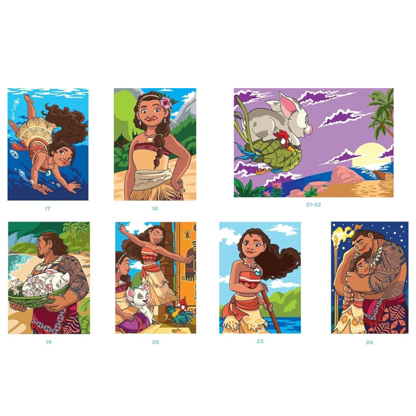 Livre de coloriages mystères Disney - Spécial film : Vaiana - Coloriages Art Thérapie - Hachette Heroes J'M T Créa