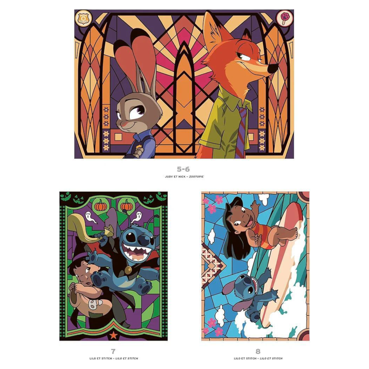 Livre de coloriages mystères Disney - Vitraux Tome 2 - Coloriages Art Thérapie - Hachette Heroes J'M T Crea