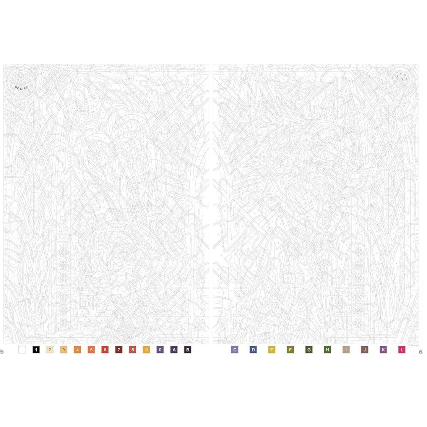 Livre de coloriages mystères Disney - Vitraux Tome 2 - Coloriages Art Thérapie - Hachette Heroes J'M T Crea