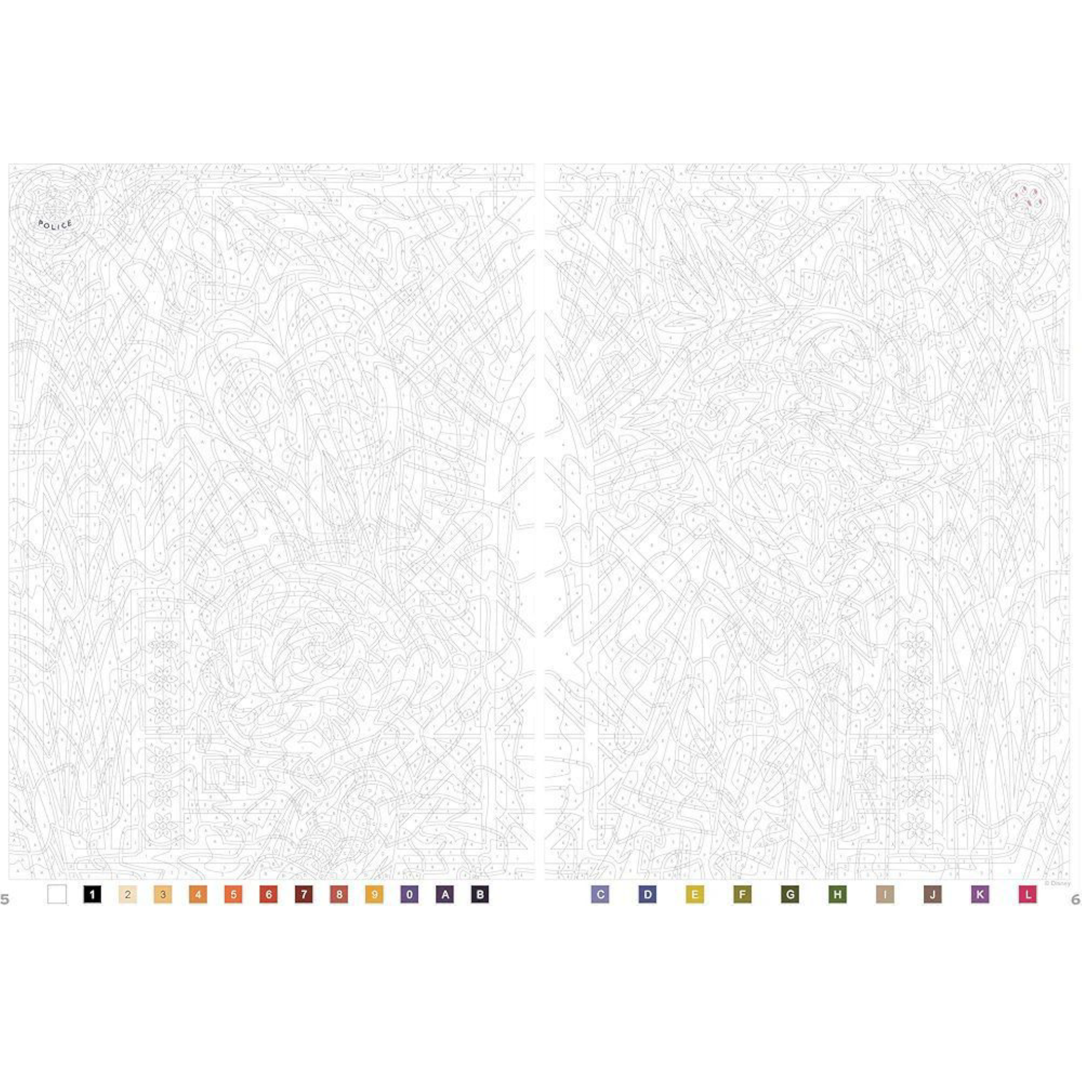 Livre de coloriages mystères Disney - Vitraux Tome 2 - Coloriages Art Thérapie - Hachette Heroes J'M T Crea