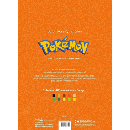 Livre de coloriages mystères - Pokémon - Coloriages Art Thérapie - Hachette Heroes J'M T Crea