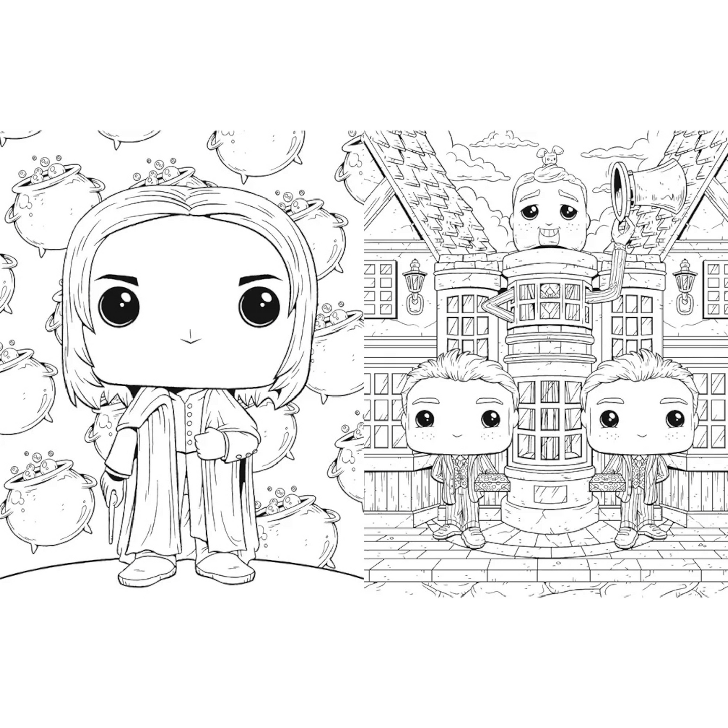 Livre de coloriages officiel Funko Pop - Funko Harry Potter - Coloriages Art Thérapie - Hachette Heroes J'M T Créa