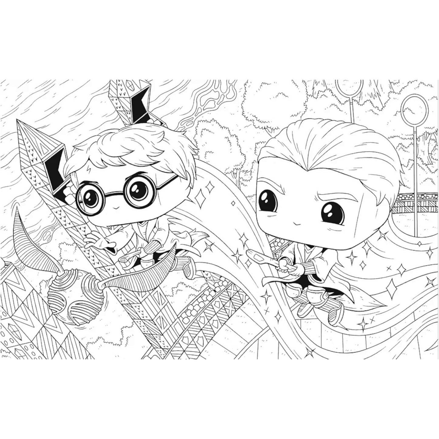 Livre de coloriages officiel Funko Pop - Funko Harry Potter - Coloriages Art Thérapie - Hachette Heroes J'M T Créa