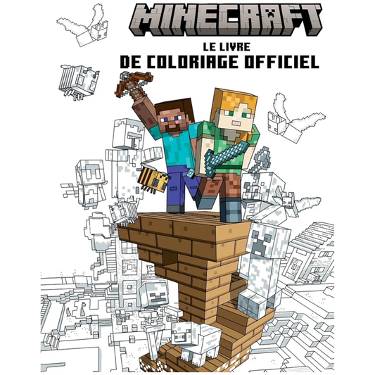 Livre de coloriages officiel Minecraft - Minecraft - Coloriages Art Thérapie - Hachette Heroes J'M T Créa