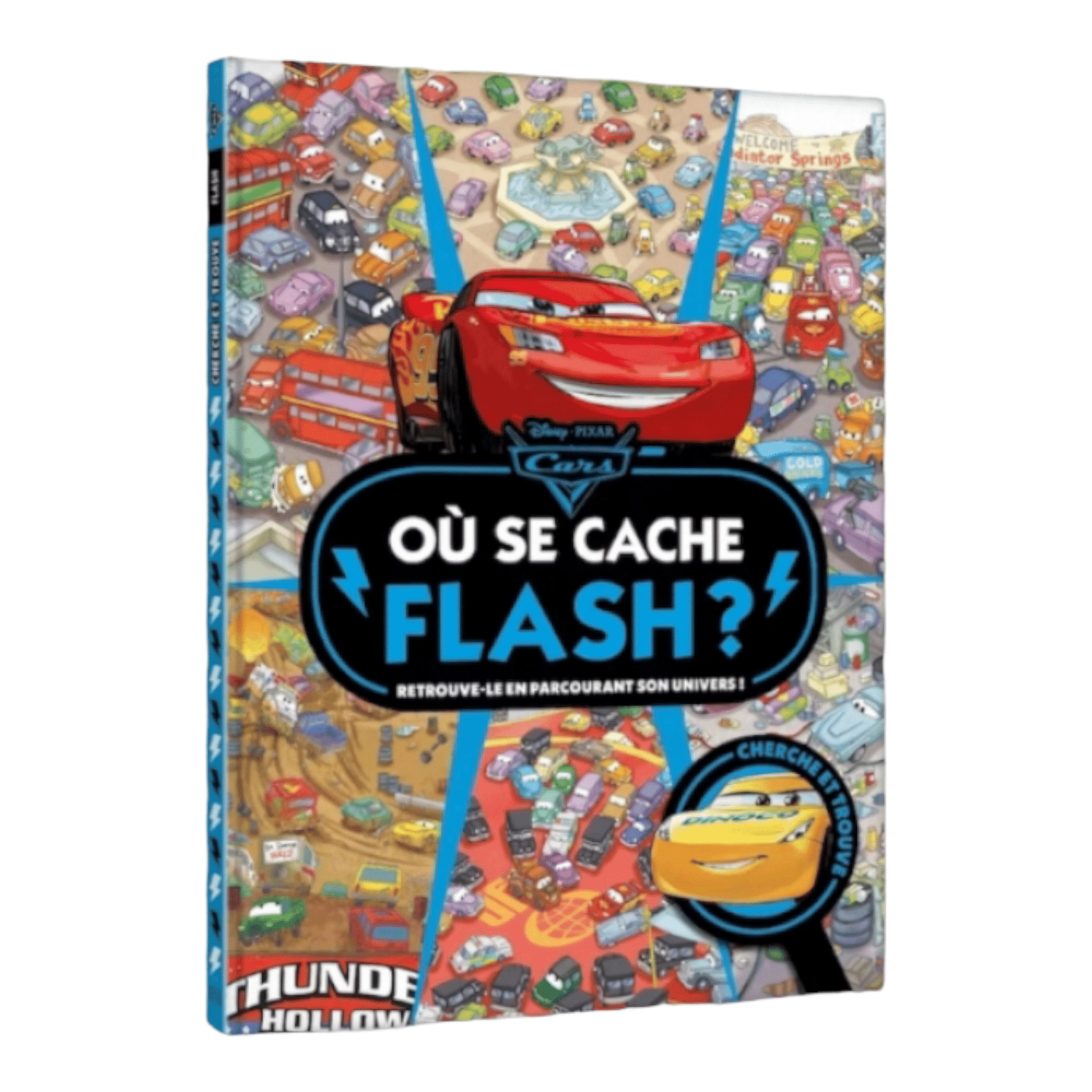 Livre - Où se cache Flash ? - Cherche et trouve - Disney Pixar - Hachette Jeunesse J'M T Créa