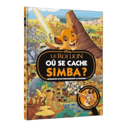 Livre - Où se cache Simba - Cherche et trouve - Disney - Hachette Jeunesse J'M T Créa