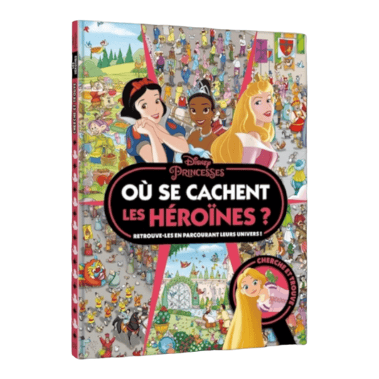 Livre - Où se cachent les héroïnes ? - Cherche et trouve - Disney - Hachette Jeunesse J'M T Créa