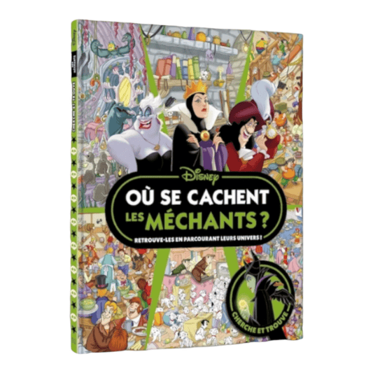 Livre - Où se cachent les méchants ? Cherche et trouve - Disney - Hachette Jeunesse J'M T Créa