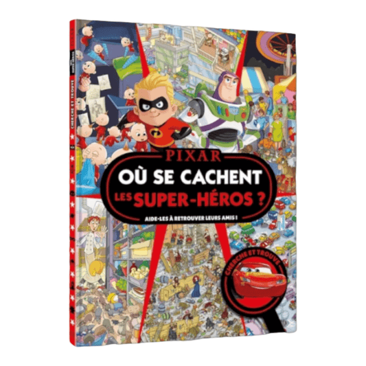 Livre - Où se cachent les super-héros ? - Cherche et trouve - Disney Pixar - Hachette Jeunesse J'M T Créa