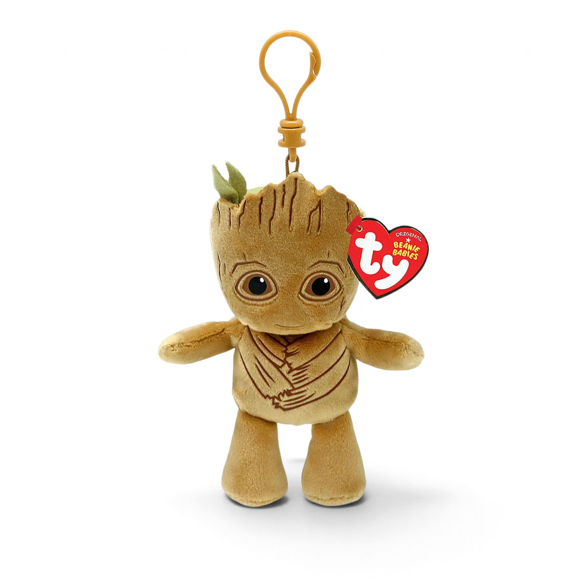MARVEL - Porte-clés Groot - Peluche clip 9cm - TY J'M T Créa