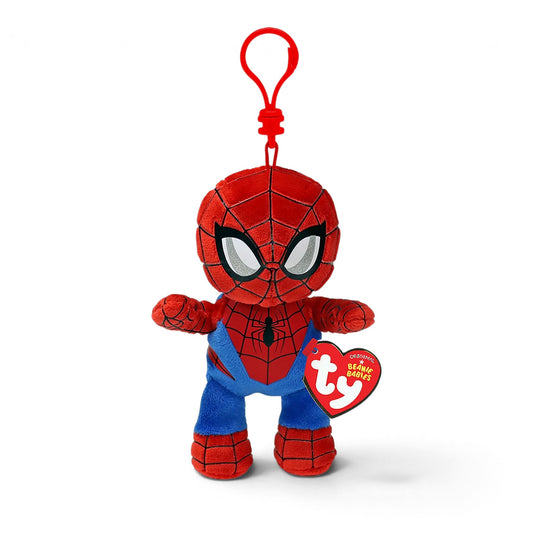 MARVEL - Porte-clés Spiderman - Peluche clip 9cm - TY J'M T Créa