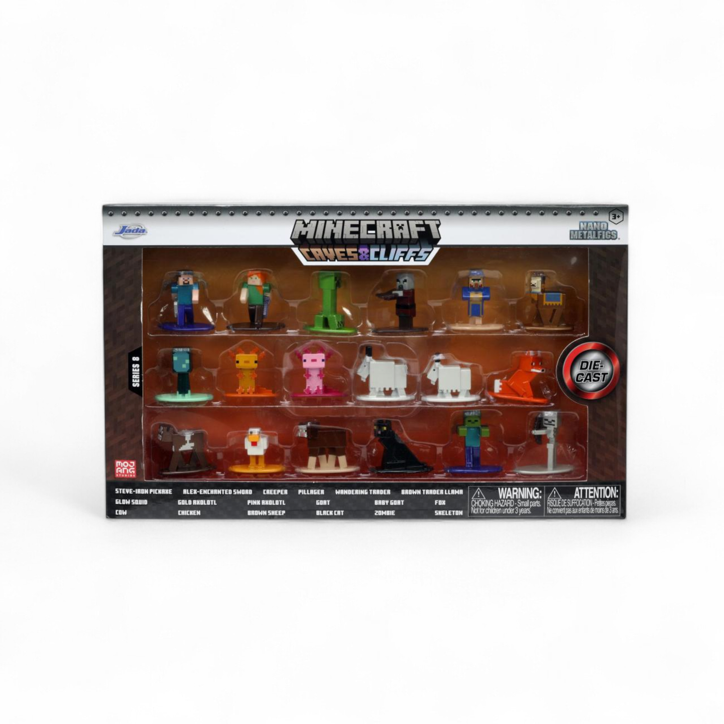 MINECRAFT - Multi Pack de Nano Figurines 4cm - 18pcs - Wave 8 - Jada Toys J'M T Créa