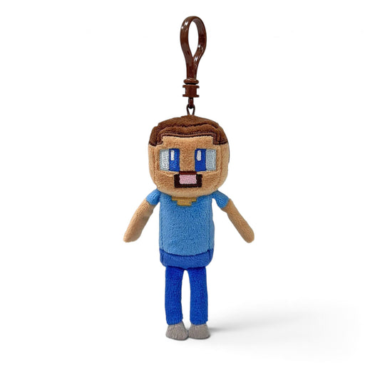 MINECRAFT - Porte-clés Steve - Peluche clip 9cm - TY J'M T Créa