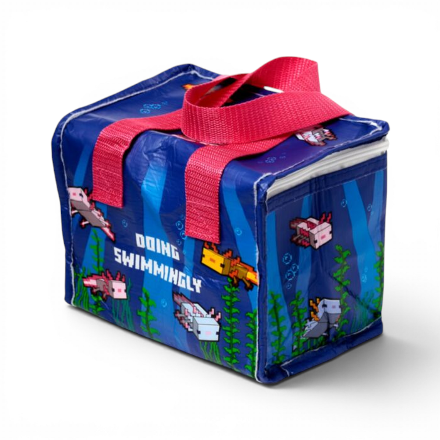 MINECRAFT - Sac isotherme RPET - Sac à déjeuner Axolotl - Puckator J'M T Créa