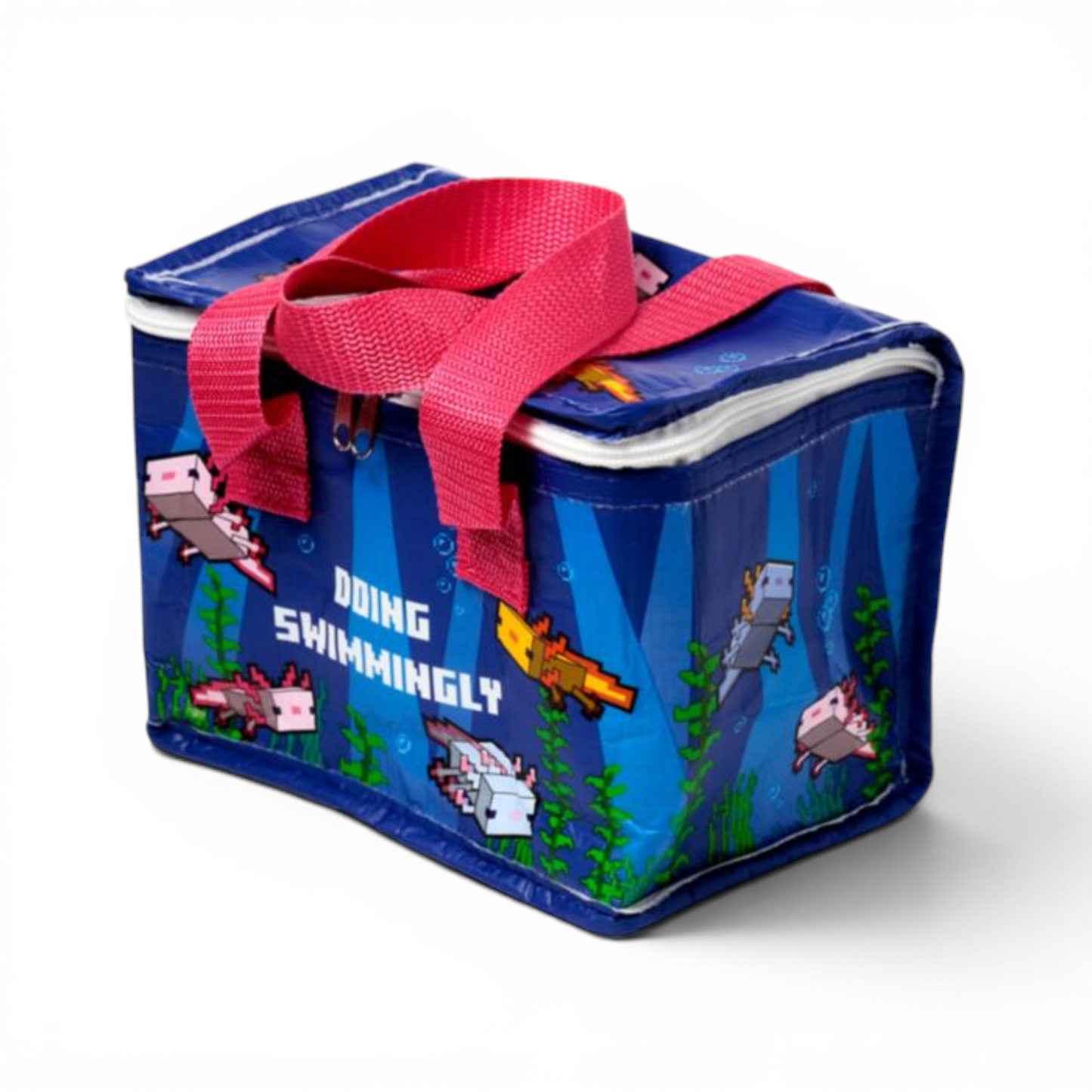 MINECRAFT - Sac isotherme RPET - Sac à déjeuner Axolotl - Puckator J'M T Créa
