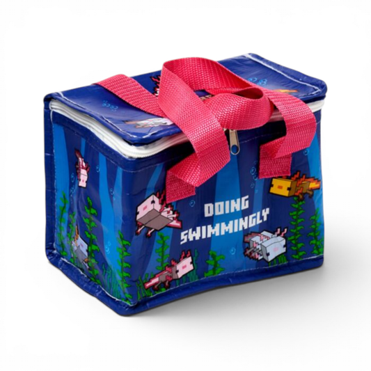 MINECRAFT - Sac isotherme RPET - Sac à déjeuner Axolotl - Puckator J'M T Créa