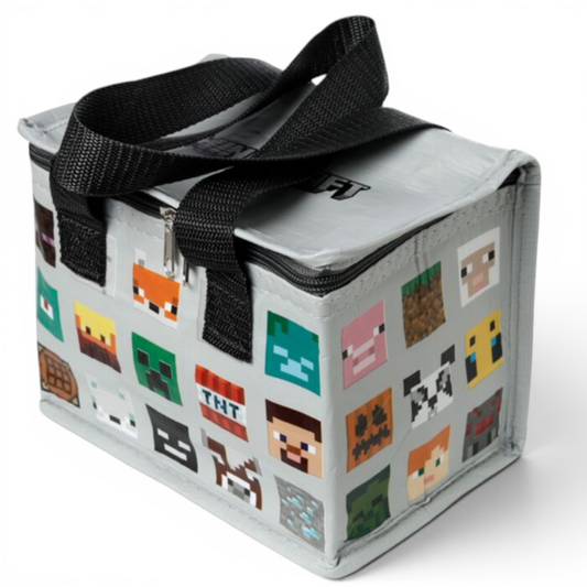 MINECRAFT - Sac isotherme RPET - Sac à déjeuner Faces - Puckator J'M T Créa