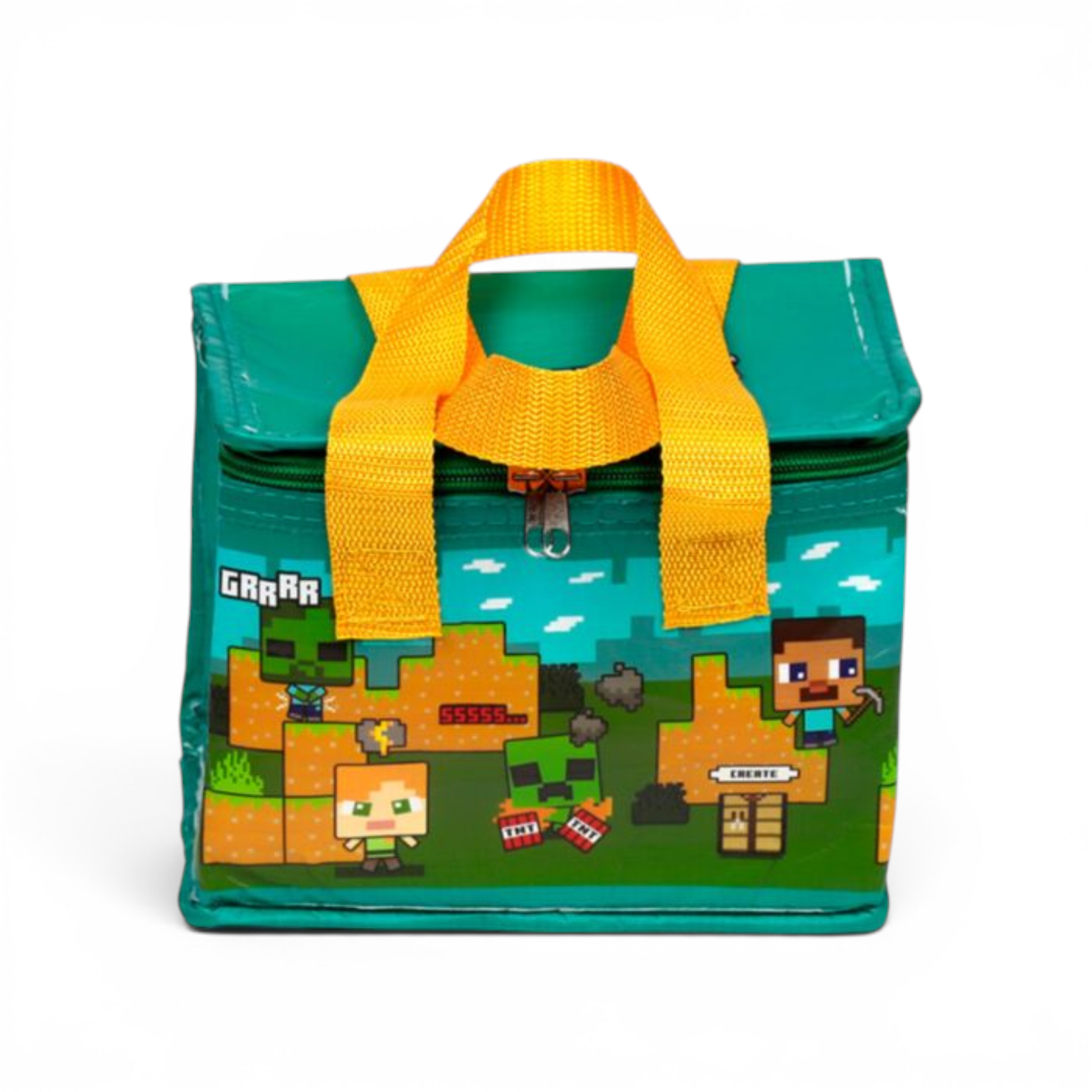 MINECRAFT - Sac isotherme RPET - Sac à déjeuner Steve & Alex - Puckator J'M T Créa