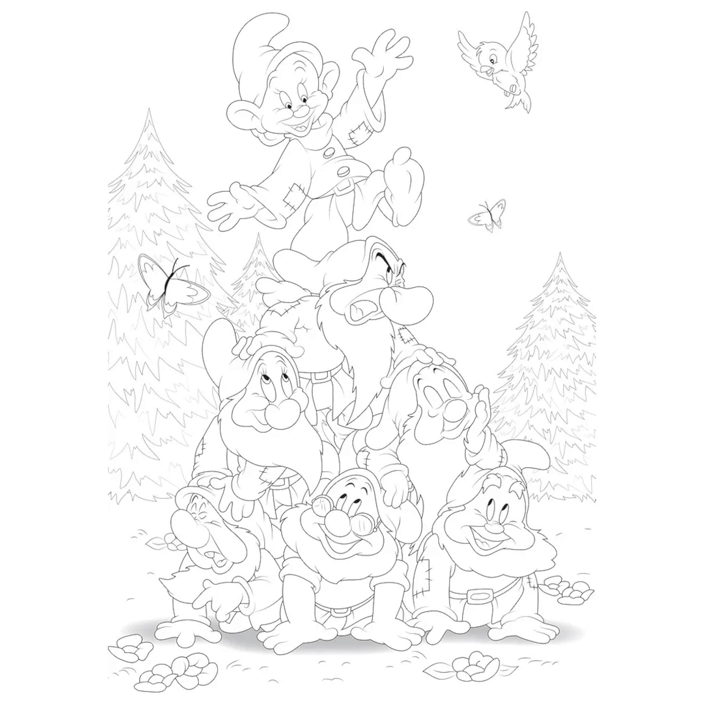 Mini bloc de coloriages Disney - En famille - Coloriages Art Thérapie - Hachette Heroes J'M T Créa