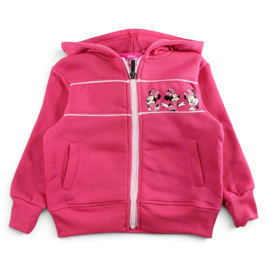 MINNIE - Veste à capuche rose Fushia Minnie Mouse Disney J'M T Créa