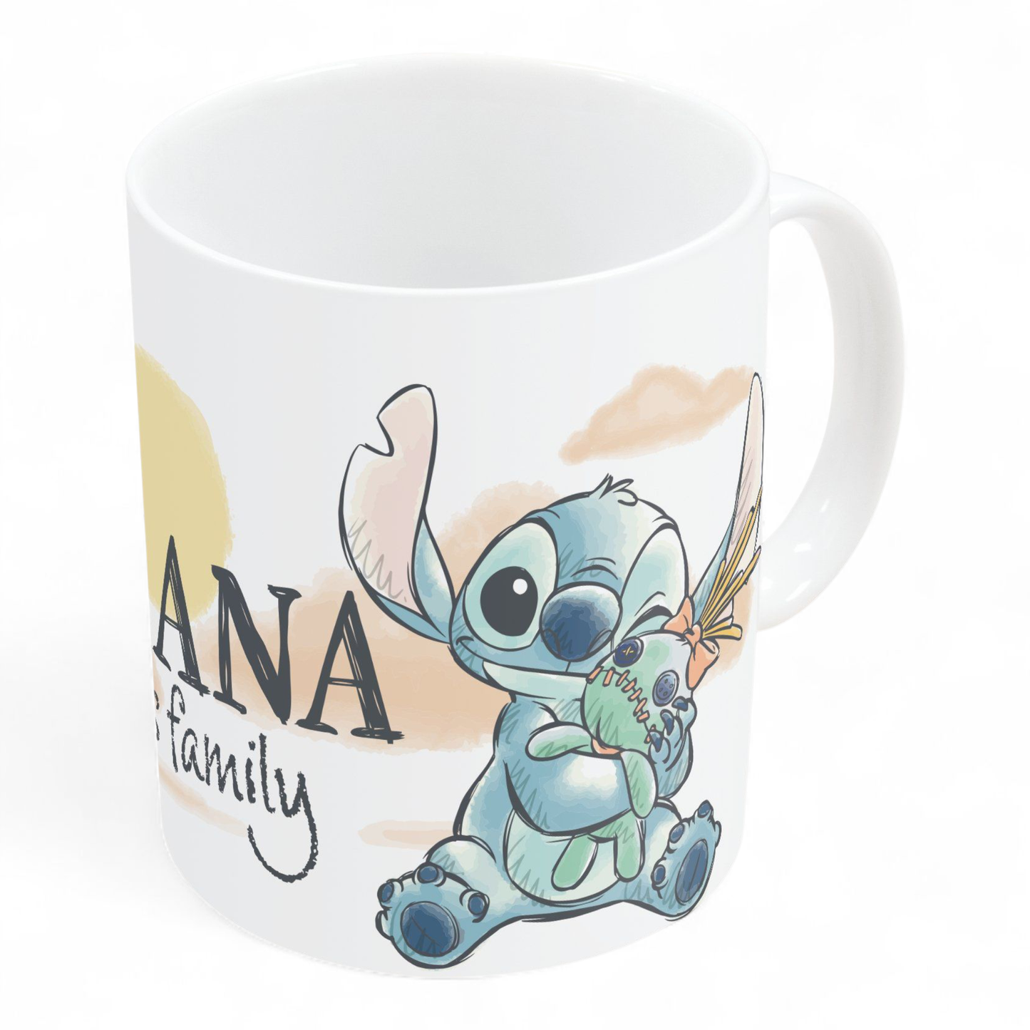 Mug en céramique 325 ml - Ohana - Stitch et Angel - Disney J'M T Crea