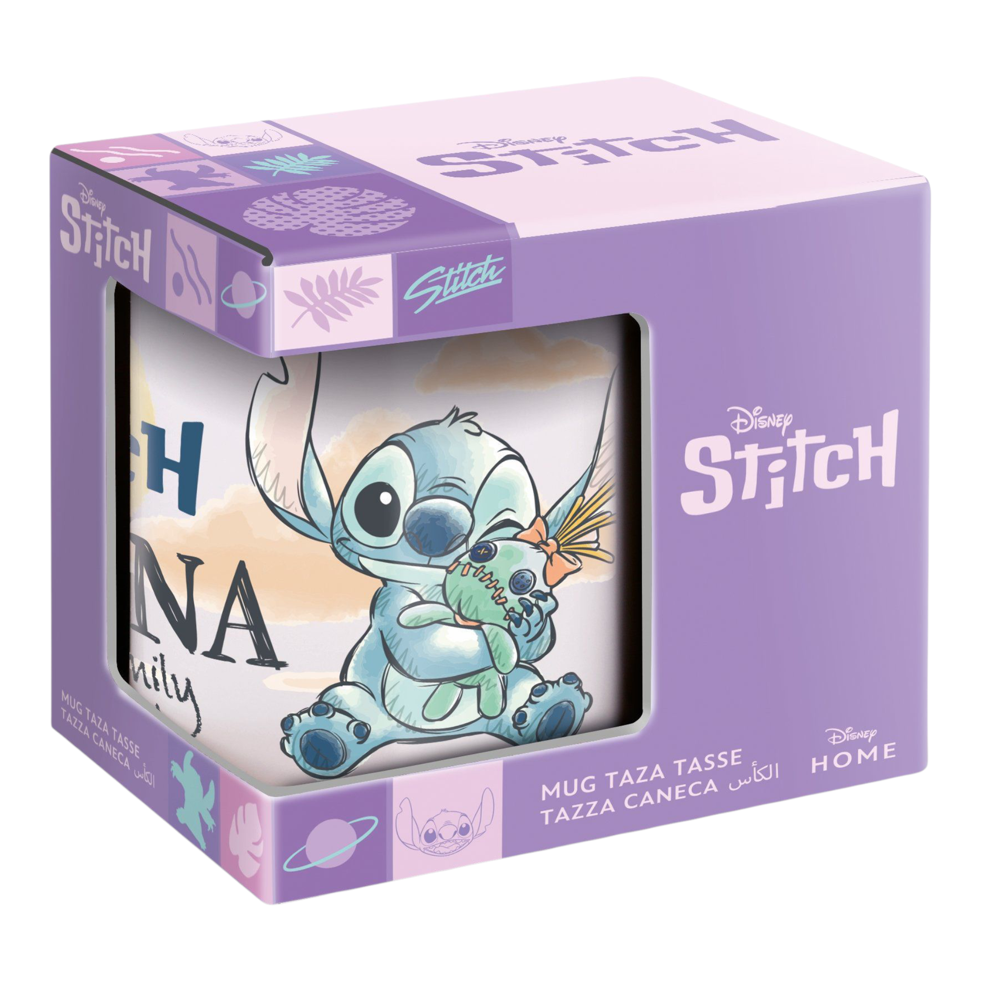 Mug en céramique 325 ml - Ohana - Stitch et Angel - Disney J'M T Crea