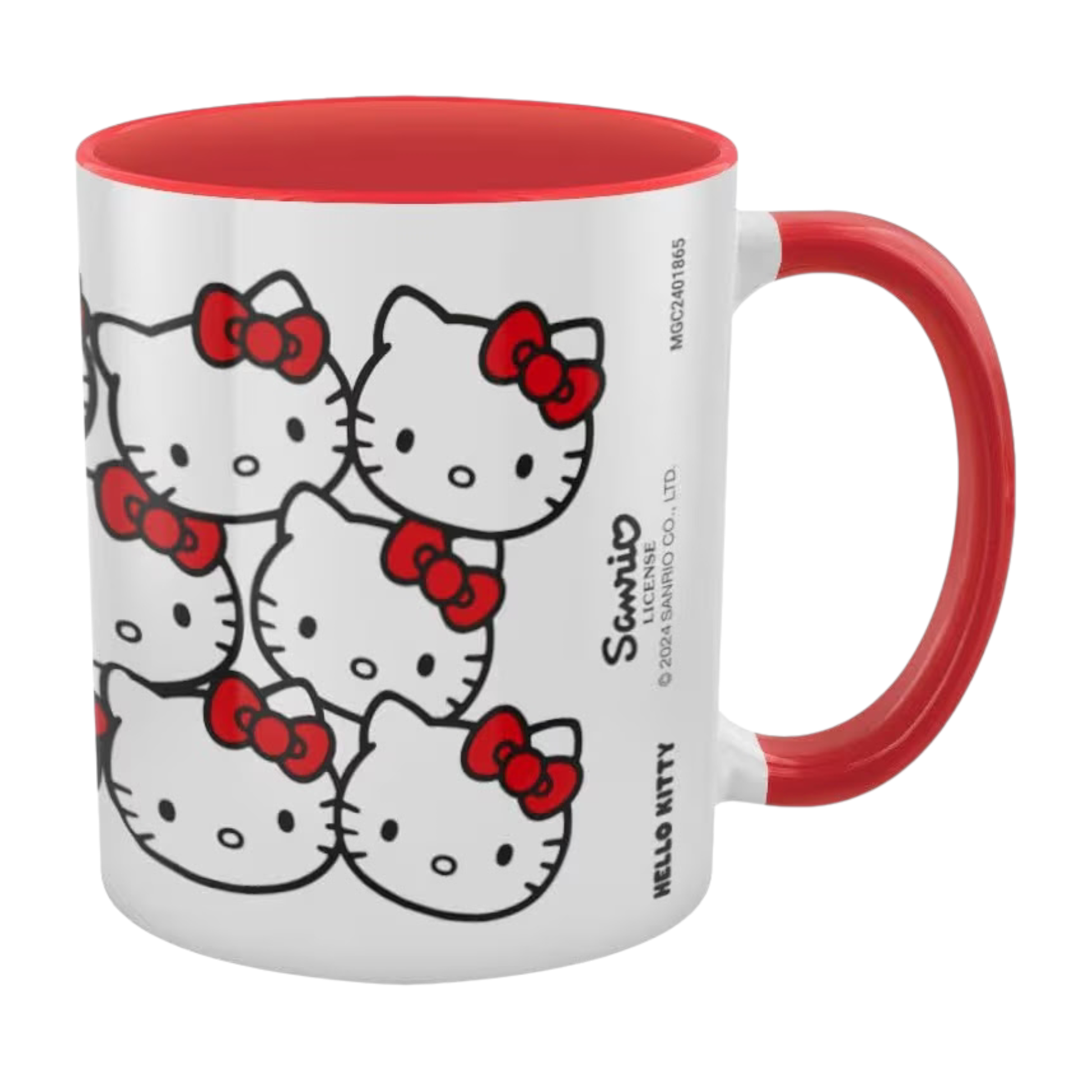 Mug en céramique intérieur coloré 325 ml - Many Kittys - Hello Kitty - Sanrio J'M T Crea
