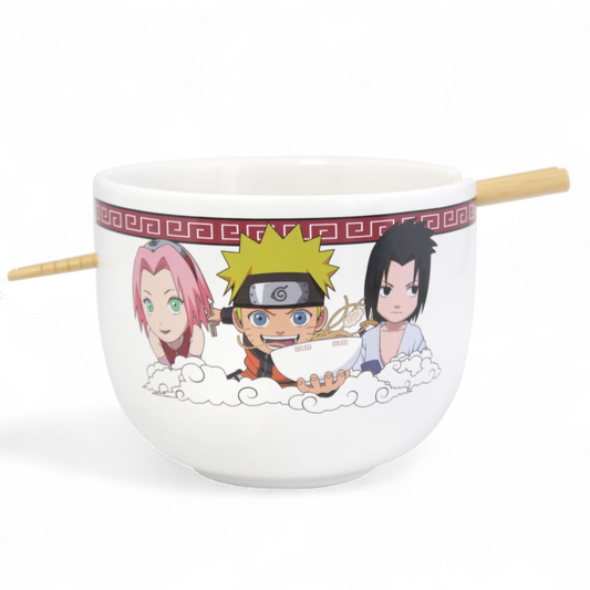 NARUTO - Bol à Ramen avec Baguette 414ml - Team Seven - Just Funky J'M T Créa