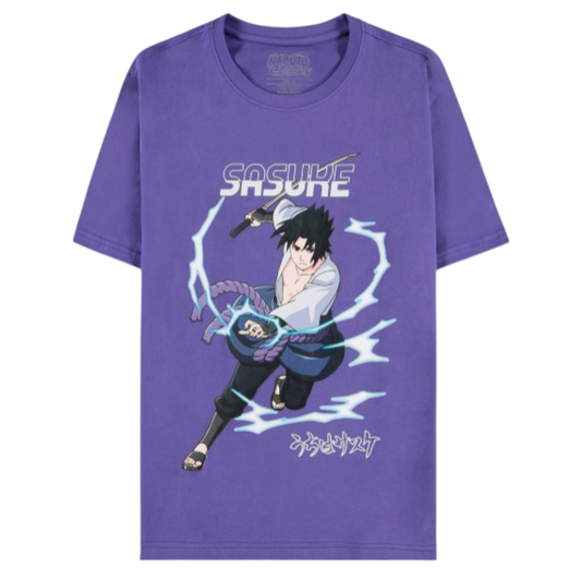 NARUTO - T-shirt M - Sasuke Purple - Difuzed J'M T Créa