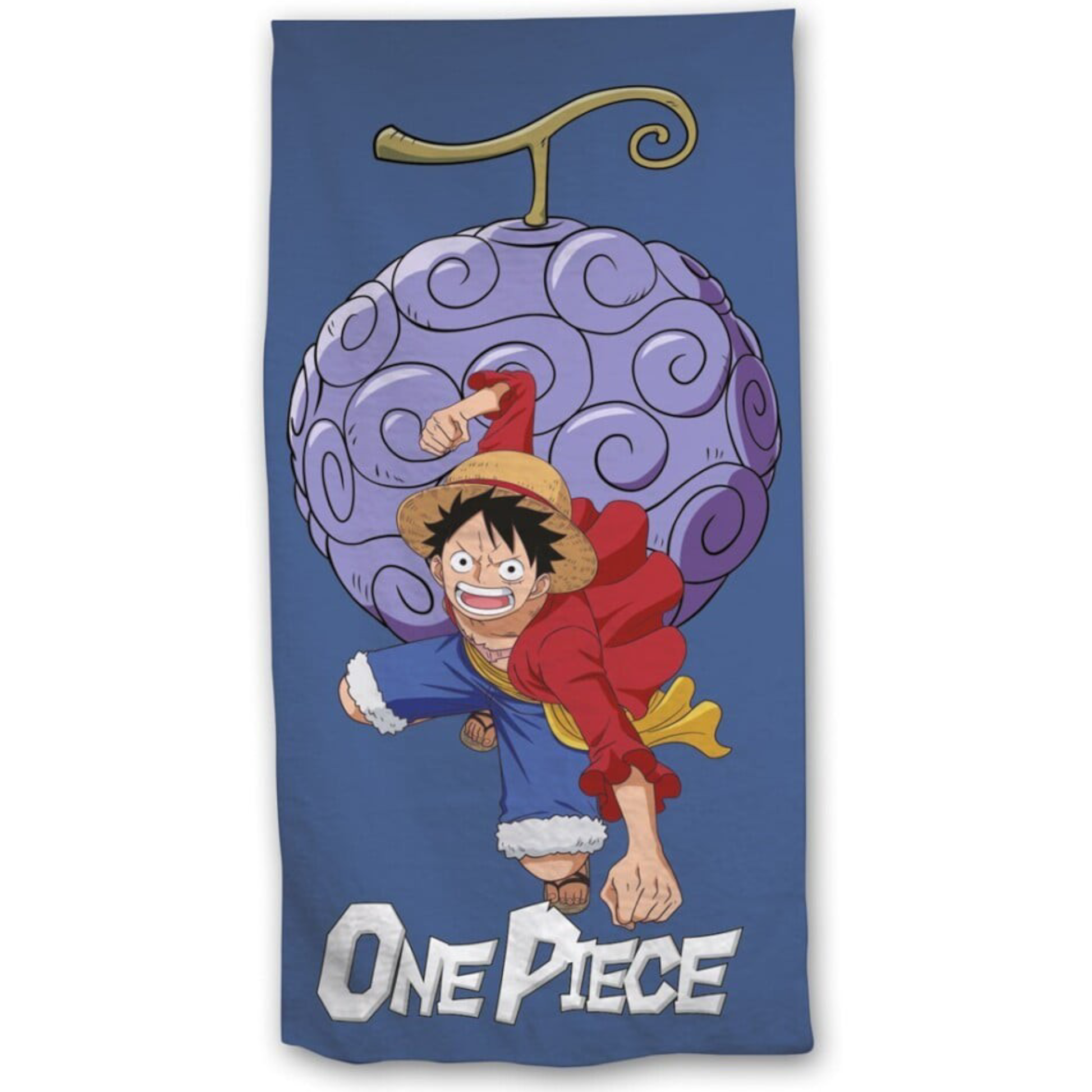 ONE PIECE - Luffy et Gomu Gomu No Mi - Serviette de plage - 70x140cm - AyMax J'M T Créa