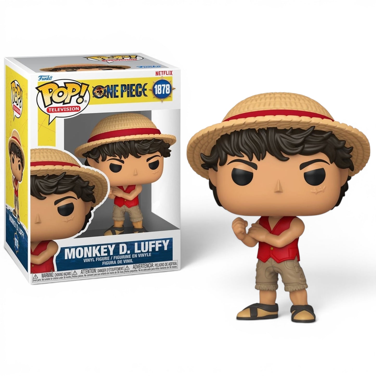 ONE PIECE NETFLIX - POP TV N°1878 - Monkey D. Luffy - Funko J'M T Créa
