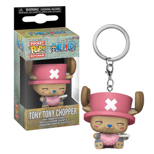 ONE PIECE - Pocket Pop Keychains - Chopper avec barbe à papa - Funko J'M T Créa