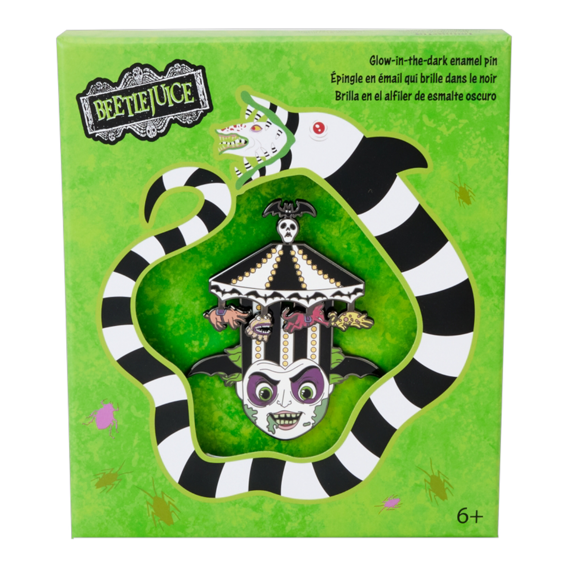 Pin's de collection - Collector Box Pin - Carousel Hat Sliding - Beetlejuice - Loungefly J'M T Créa