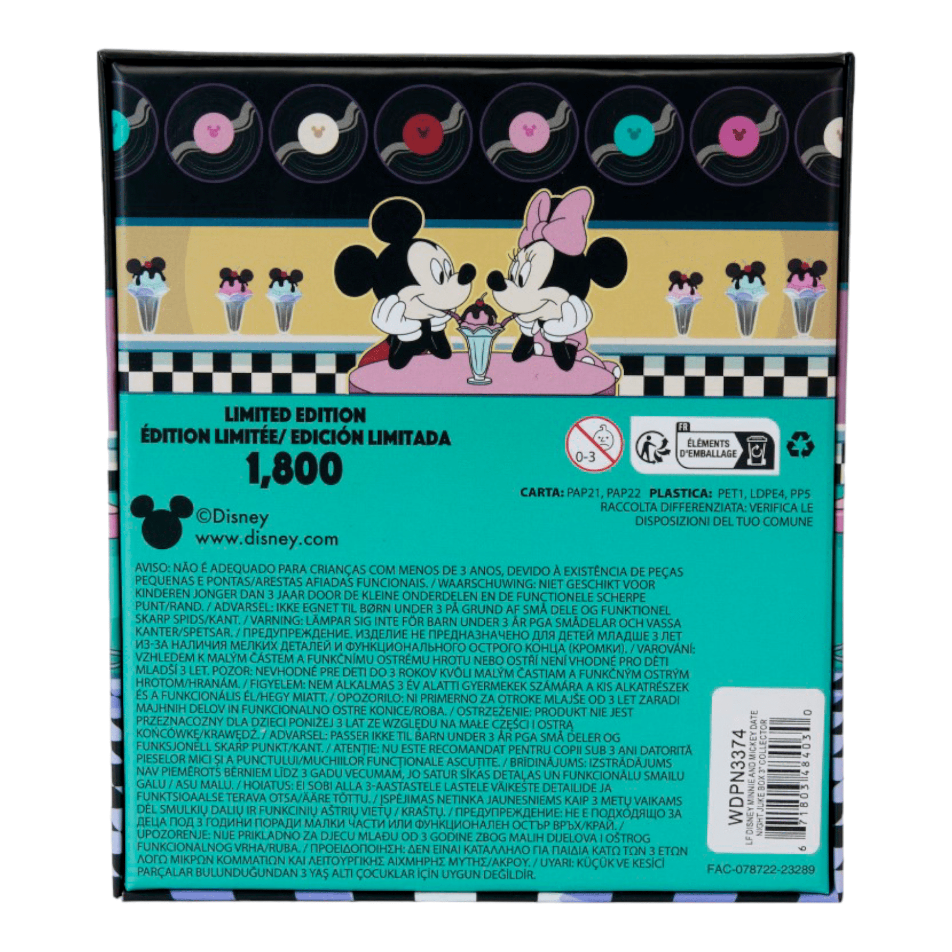 Pin's de collection - Collector Box Pin - Minnie And Mickey Date Night Juke Box - Disney - Loungefly J'M T Créa