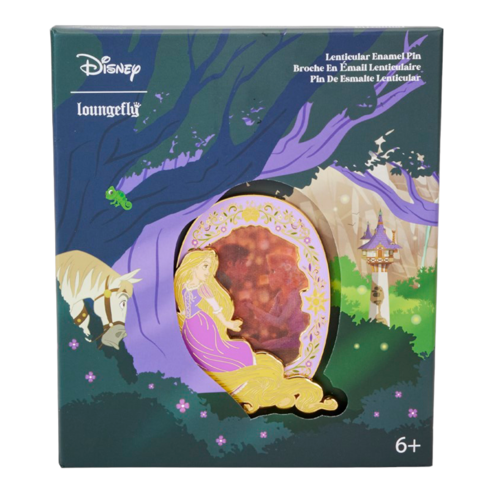 Pin's de collection - Collector Box Pin - Princess Raiponce Lenticular - Disney - Loungefly J'M T Créa