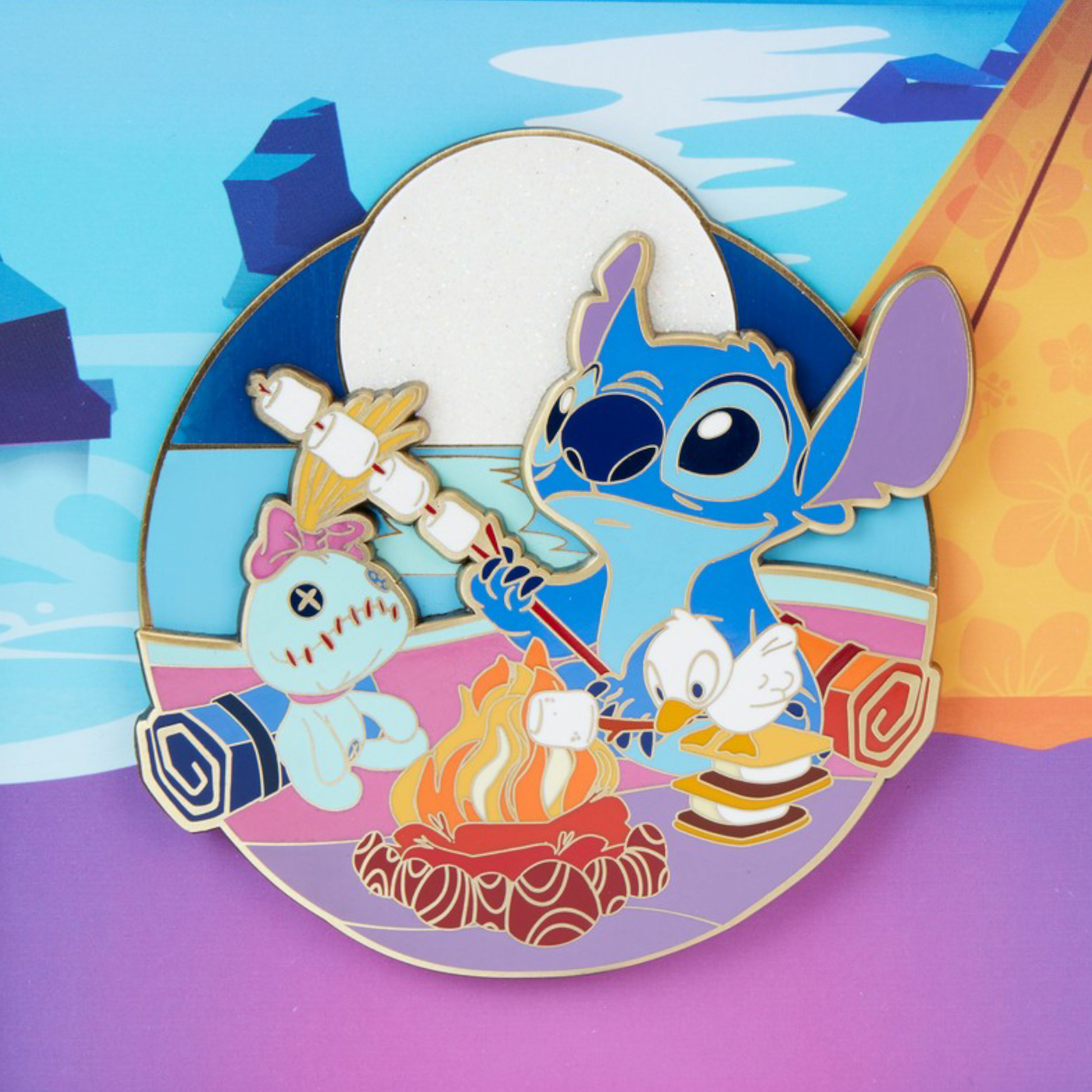 Pin's de collection - Collector Box Pin - Stitch Camping Cuties - Disney - Loungefly J'M T Créa