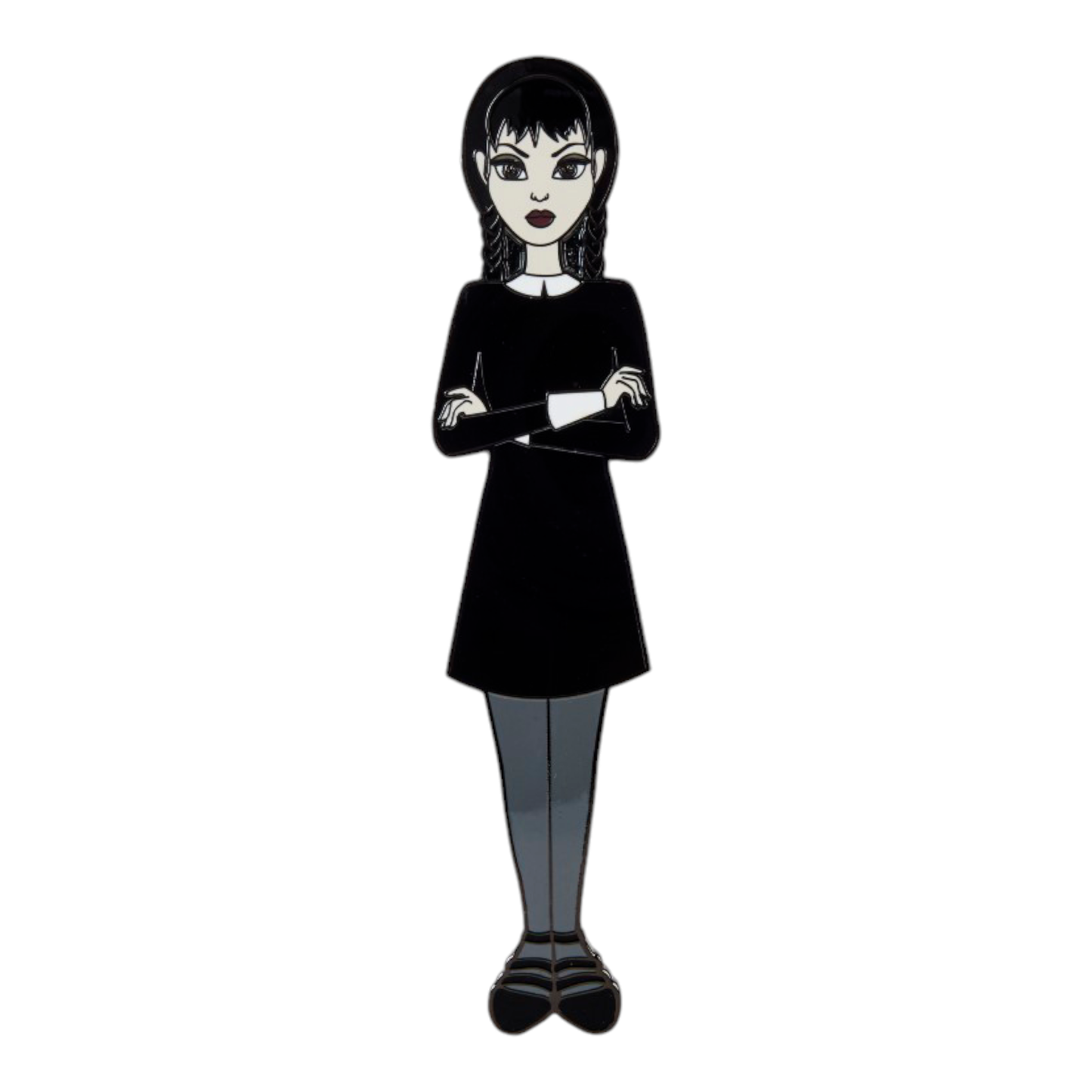 Pin's magnétique avec accessoires - Peper Doll Pin Wednesday Addams - Wednesday - Loungefly J'M T Créa