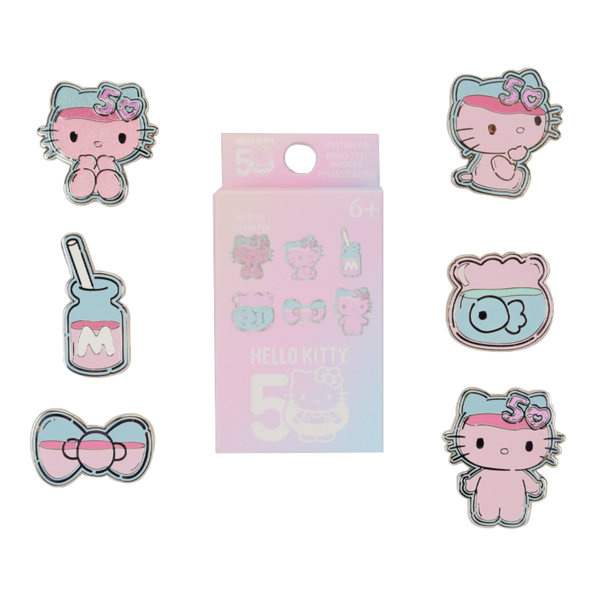 Pin's surprise - Boîte Mystère - Hello Kitty 50Th Anniversary Clear & Cute - Disney - Loungefly J'M T Créa