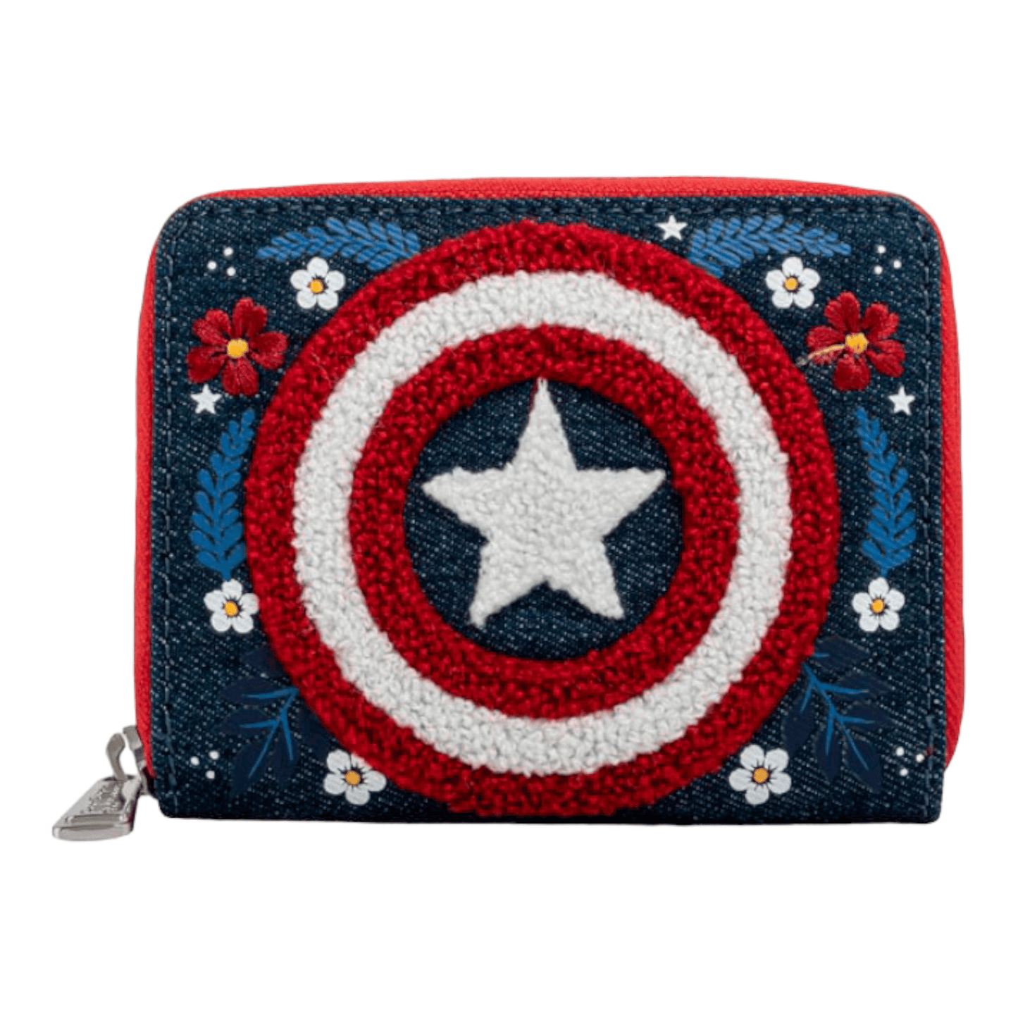 Portefeuille - Captain America 80Th Anniversary Floral Sheild - Marvel - Loungefly J'M T Créa